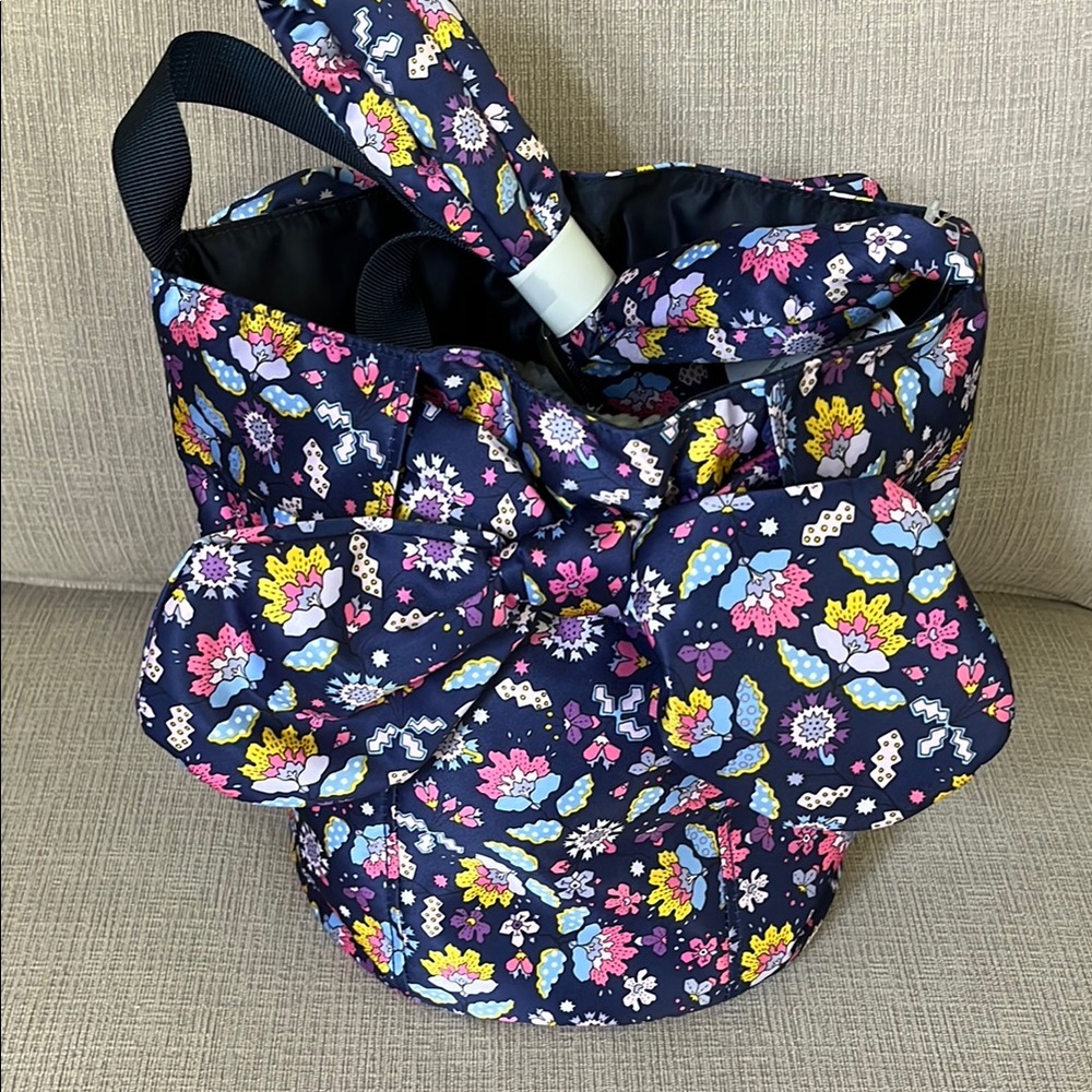 Cath Kidston Navy and Paisley Cross Body Bucket Bag